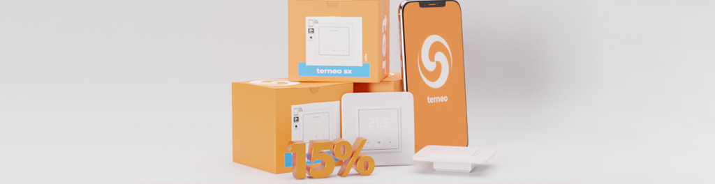 Скидка 15% на терморегуляторы с Wi-Fi Terneo SX