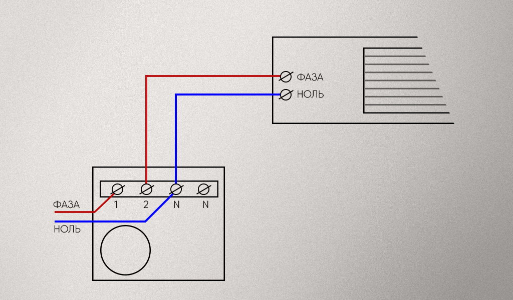 схема подключения инфракрасного обогревателя к терморегулятору.jpg